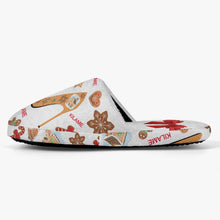 Load image into Gallery viewer, Classic Cotton Slippers 'Feliz Navidad'