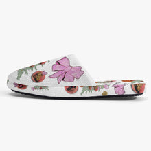 Load image into Gallery viewer, Classic Cotton Slippers 'Pink Christmas'
