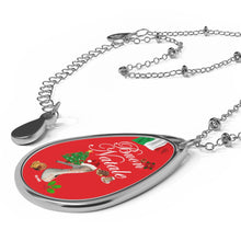 Load image into Gallery viewer, Oval Necklace 'Buon Natale'
