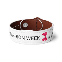 Load image into Gallery viewer, Faux Leather Wristband 'Fashion Week'