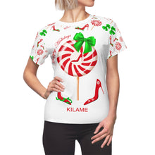 Load image into Gallery viewer, Tee Peppermint 'Happy Holidays'