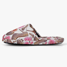 Load image into Gallery viewer, Classic Cotton Slippers 'Rose pink flower'