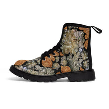 Load image into Gallery viewer, Women's Canvas Boots 'Nude Embroidery'