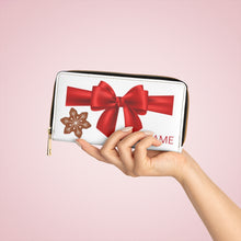 Load image into Gallery viewer, Zipper Wallet 'Feliz Navidad'