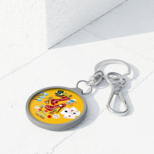 Load image into Gallery viewer, Keyring Tag 'White Rabbit'