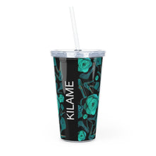 Load image into Gallery viewer, Plastic Tumbler with Straw 'Rose Verdi'