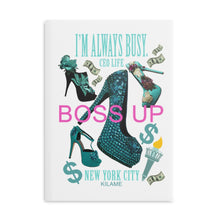Load image into Gallery viewer, Hardcover Notebook with Puffy Covers 'Boss Up'