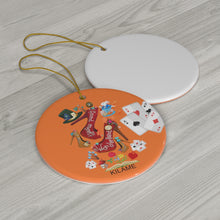 Load image into Gallery viewer, Ceramic Ornament 'Down the rabbit hole'