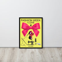 Load image into Gallery viewer, Framed poster 18"X24" 'Fashion Week'