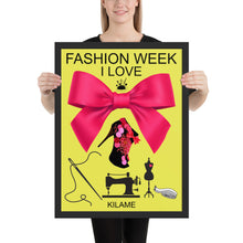 Load image into Gallery viewer, Framed poster 18"X24" 'Fashion Week'