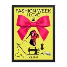 Load image into Gallery viewer, Framed poster 18"X24" 'Fashion Week'