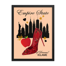 Load image into Gallery viewer, Framed poster 18"X24"'Empire State of dreams'