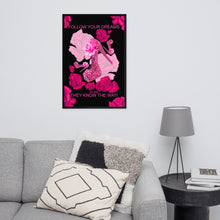 Load image into Gallery viewer, Framed poster 24'x36' 'Follow your dreams'