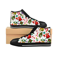Load image into Gallery viewer, Women's High-top Sneakers 'Christmas party'