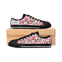 Load image into Gallery viewer, Women's Sneakers 'Rose pink flower'