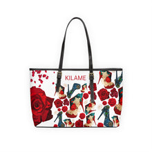 Load image into Gallery viewer, PU Leather Shoulder Bag 'Fiori rosso'