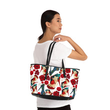 Load image into Gallery viewer, PU Leather Shoulder Bag 'Fiori rosso'