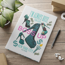 Load image into Gallery viewer, Hardcover Notebook with Puffy Covers 'Boss Up'