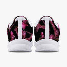 Load image into Gallery viewer, Classic Lightweight Mesh Sneakers - White/Black 'Pink crystals shoes'
