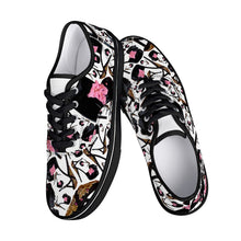 Load image into Gallery viewer, Skate Shoes - White/Black 'Pink gold sandals'