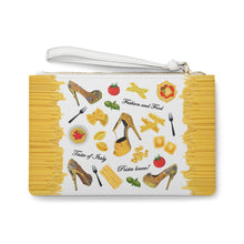 Load image into Gallery viewer, Clutch Bag 'Pasta and shoes'