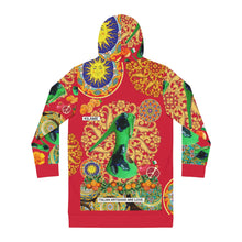 Load image into Gallery viewer, Women's Hoodie Dress 'Amore rosso'
