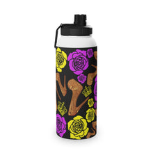 Load image into Gallery viewer, Stainless Steel Water Bottle, Sports Lid 'Purple Gold'