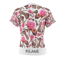 Load image into Gallery viewer, Dreamy Tee 'Rose pink flower'