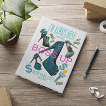 Load image into Gallery viewer, Hardcover Notebook with Puffy Covers 'Boss Up'