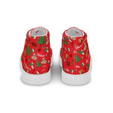 Load image into Gallery viewer, Men’s high top canvas shoes 'Buon Natale'