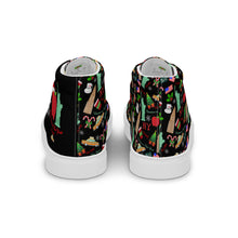 Load image into Gallery viewer, Men’s high top canvas shoes 'Christmas in New York'