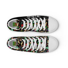 Load image into Gallery viewer, Men’s high top canvas shoes 'Christmas in New York'