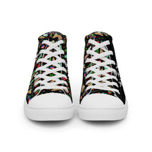 Load image into Gallery viewer, Men’s high top canvas shoes 'Christmas in New York'