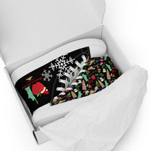 Load image into Gallery viewer, Men’s high top canvas shoes 'Christmas in New York'