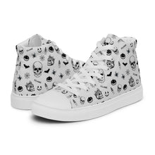 Load image into Gallery viewer, Men’s high top canvas shoes 'Skull'