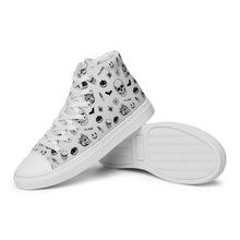 Load image into Gallery viewer, Men’s high top canvas shoes 'Skull'