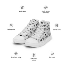 Load image into Gallery viewer, Men’s high top canvas shoes 'Skull'