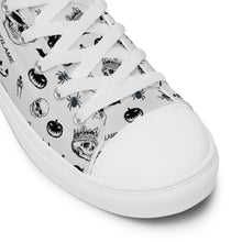 Load image into Gallery viewer, Men’s high top canvas shoes 'Skull'