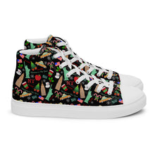 Load image into Gallery viewer, Men’s high top canvas shoes 'Christmas in New York'