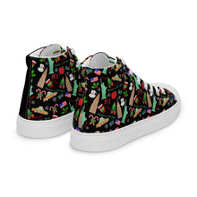 Load image into Gallery viewer, Men’s high top canvas shoes 'Christmas in New York'