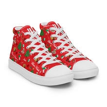 Load image into Gallery viewer, Men’s high top canvas shoes 'Buon Natale'