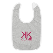 Load image into Gallery viewer, Embroidered Baby Bib 'Kilame logo'