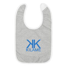 Load image into Gallery viewer, Embroidered Baby Bib 'Kilame logo'