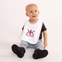 Load image into Gallery viewer, Embroidered Baby Bib 'Kilame logo'