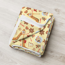 Load image into Gallery viewer, Throw Blanket 'Ginger bread shoes'