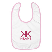 Load image into Gallery viewer, Embroidered Baby Bib 'Kilame logo'