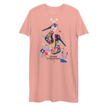 Load image into Gallery viewer, Organic cotton t-shirt dress 'Alice in wonderland'