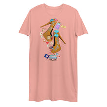 Load image into Gallery viewer, Organic cotton t-shirt dress 'Eat me drink me'