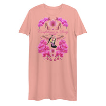 Load image into Gallery viewer, Organic cotton t-shirt dress 'Orchidee'