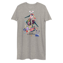 Load image into Gallery viewer, Organic cotton t-shirt dress 'Alice in wonderland'